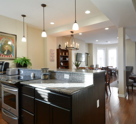 Intern Housing Kitchen and Dining Area