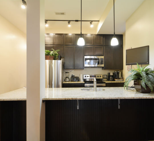 Intern Housing Kitchen Area